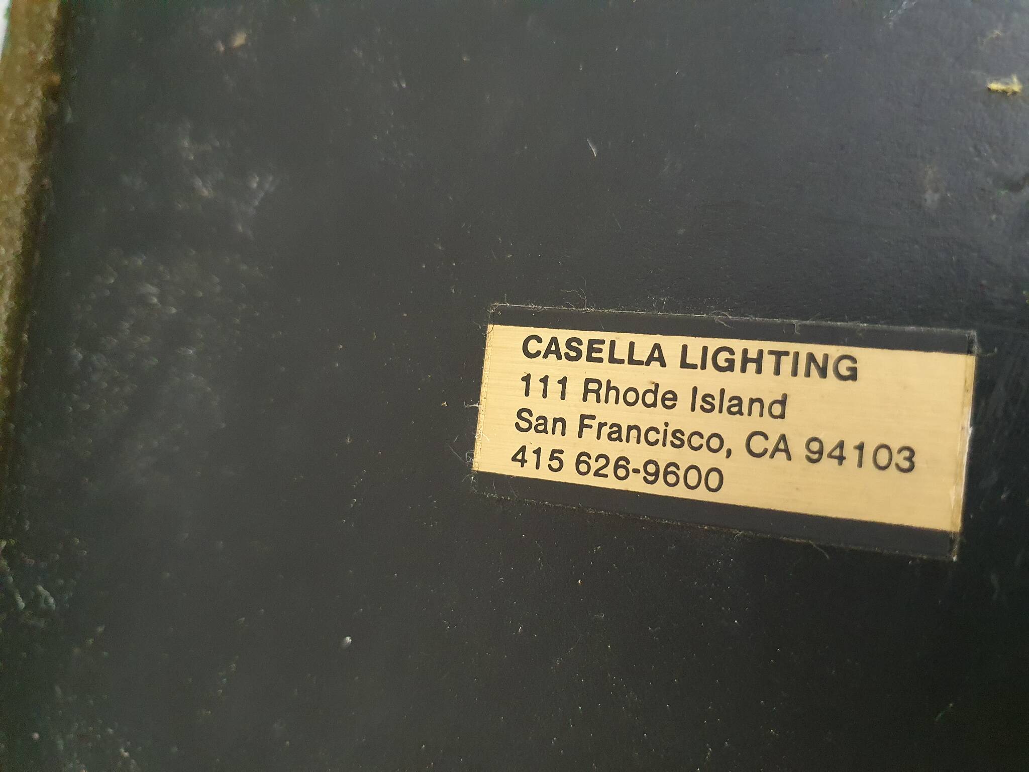 Heavy brass design floor lamp by Cassella, USA 1980's