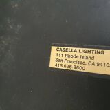 Lampadaire design en laiton lourd par Cassella, U.S.A. 1980's