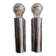 Chrome wall lights