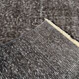 Distressed turkish narrow runner 290 x 60 cm wool vintage rug, overdyed black
