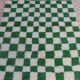 Fir green checkered Berber rug
