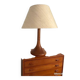 Large teak table lamp for Kirk.