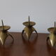Set de 3 bougeoirs en laiton
