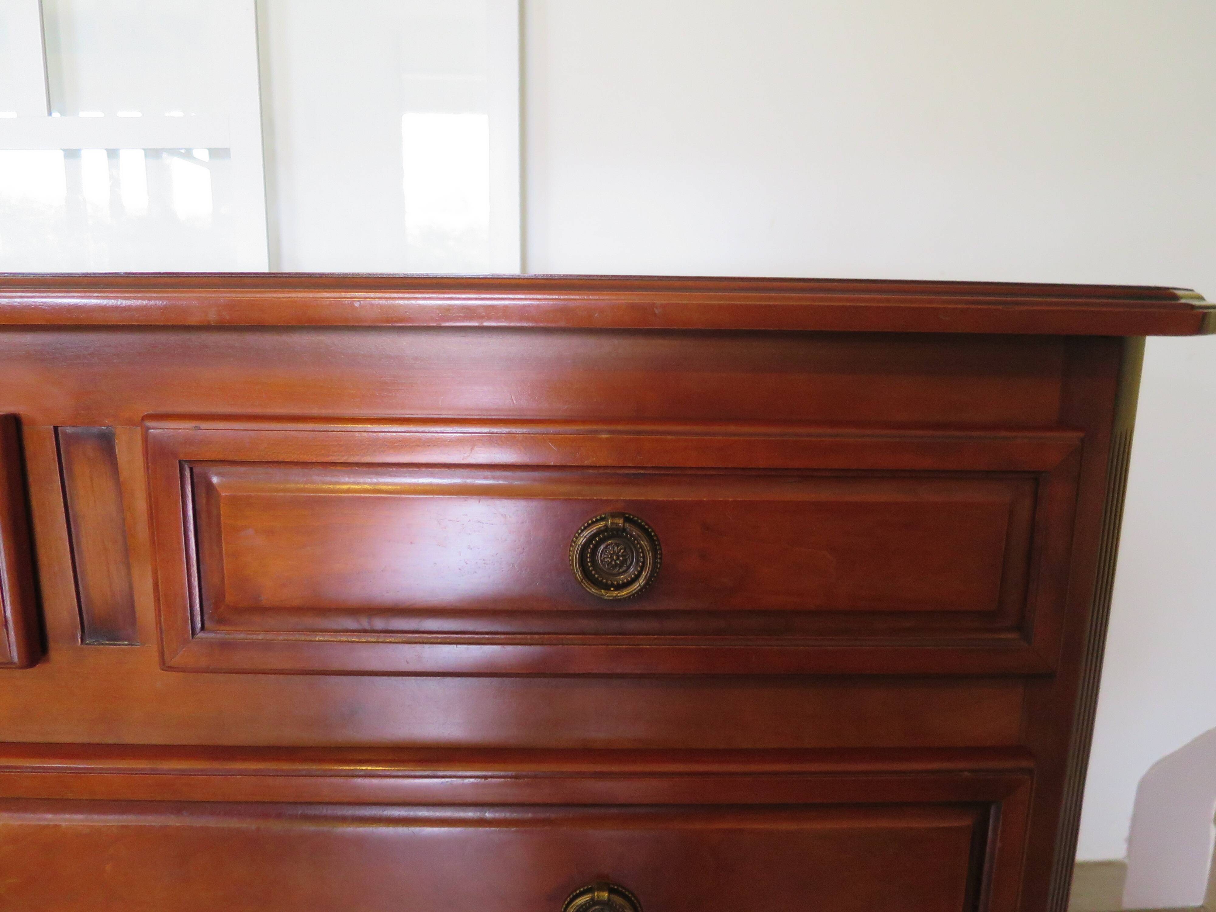 Vintage–Beautiful Louis Philippe chest of drawers – Directoire style – 4 drawers – Cherry wood
