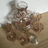 Carafe à liqueur et 5 verres