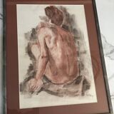 Charcoal drawing "Androgynous Nude"