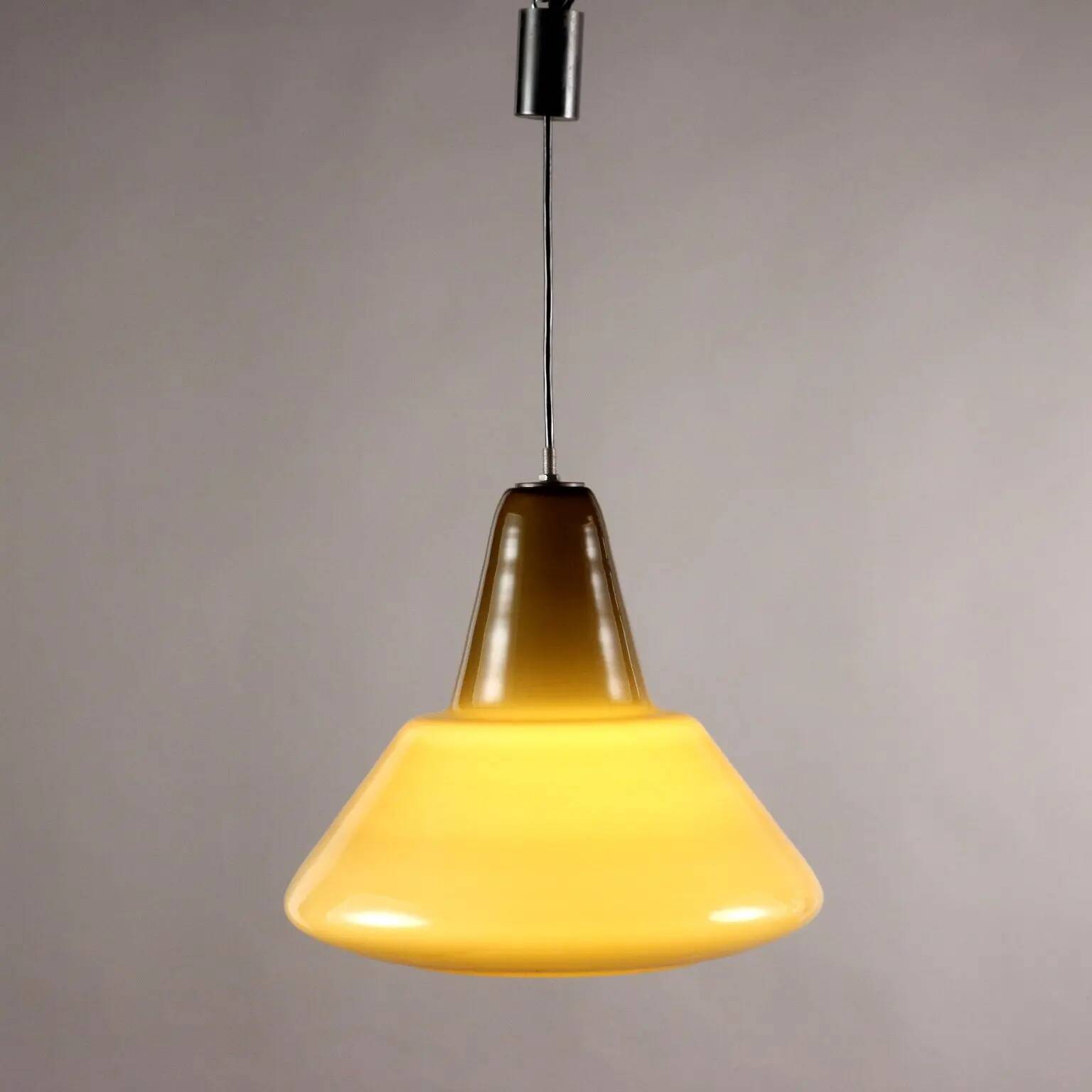 Vintage coloured glass pendant, Italy, 1960s