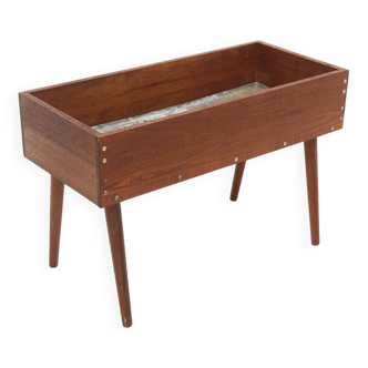 Scandinavian indoor teak planter, Sweden, 1950s