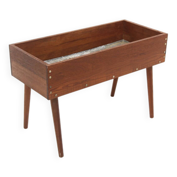 Scandinavian indoor teak planter, Sweden, 1950s
