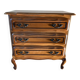 Commode vintage en bois, style Louis XV à tiroirs galbés