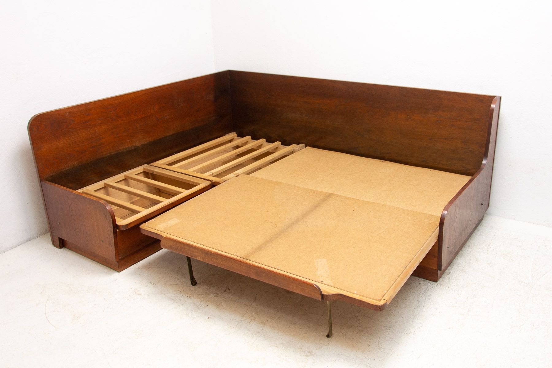 Mid Century Corner Folding Sofabed, 1960´s, Czechoslovakia