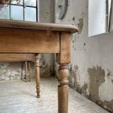 Walnut farmhouse table + extensions