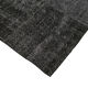 Handmade Turkish Overdyed 193 cm x 300 cm Black Patchwork Carpet