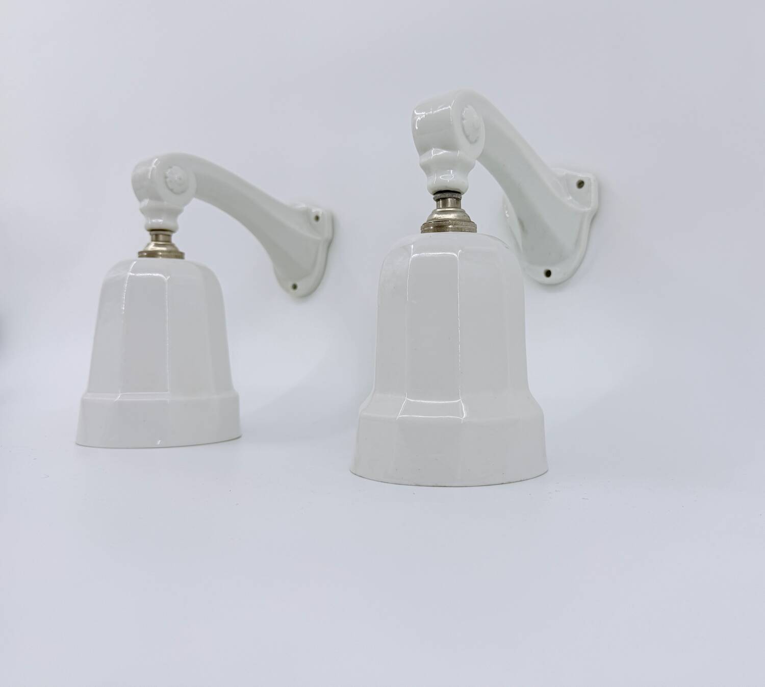 Art Deco porcelain wall lights