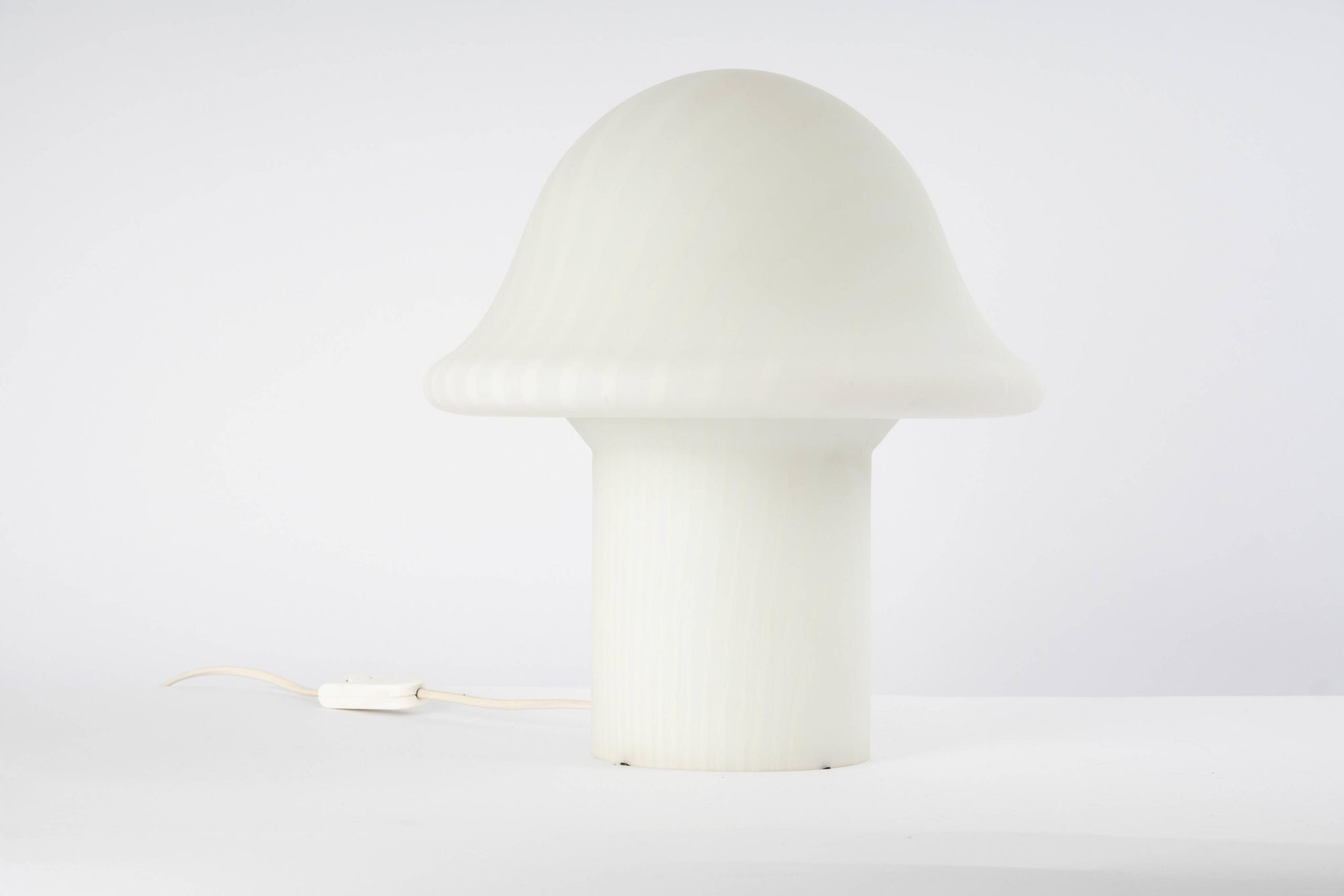 Large glass table lamp by Peil & Putzler, Germany, 1970s.