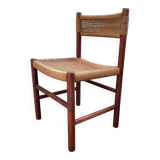 Beautiful chair, wooden frame with papercord seat and backrest