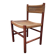 Beautiful chair, wooden frame with papercord seat and backrest