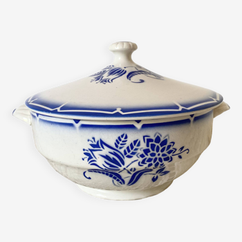 Digoin Sarreguemines tureen, Canebière decor