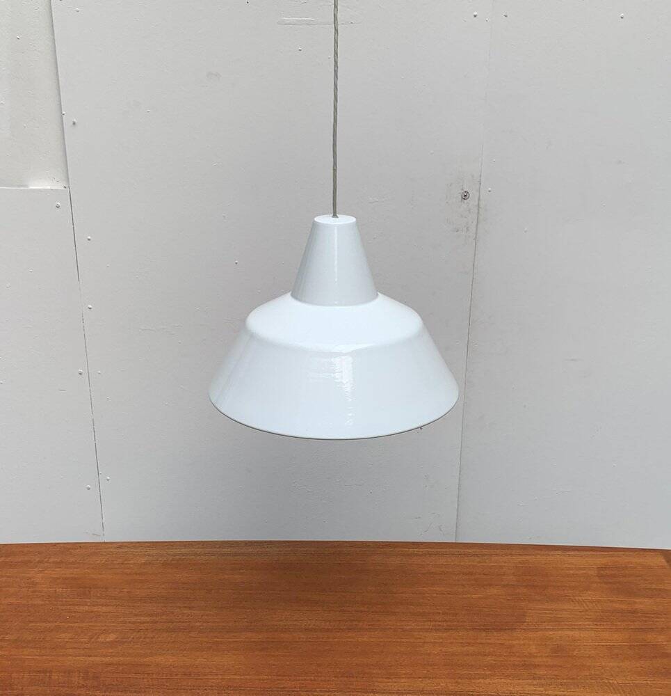 Large Danish mid-century pendant lamp by Emaille Amatur for Louis Poulsen.