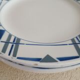 Set of 5 mismatched iron earth plates