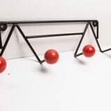 Coatrack 60s black and red 4 balls