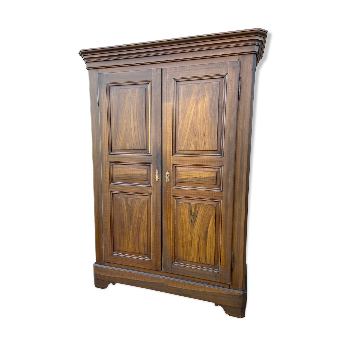 Rustic cabinet vintage fir paint original Alsace 1900s