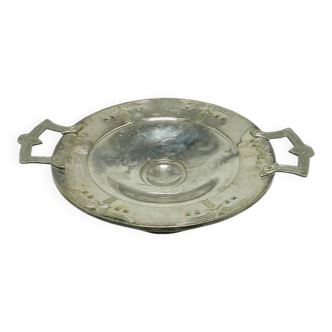 Fruit bowl, Art Nouveau, chrome-plated brass, Sweden, early 20th century