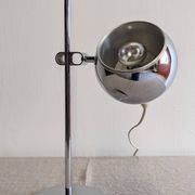 Chrome eye ball lamp, space age, Germany circa 1970.