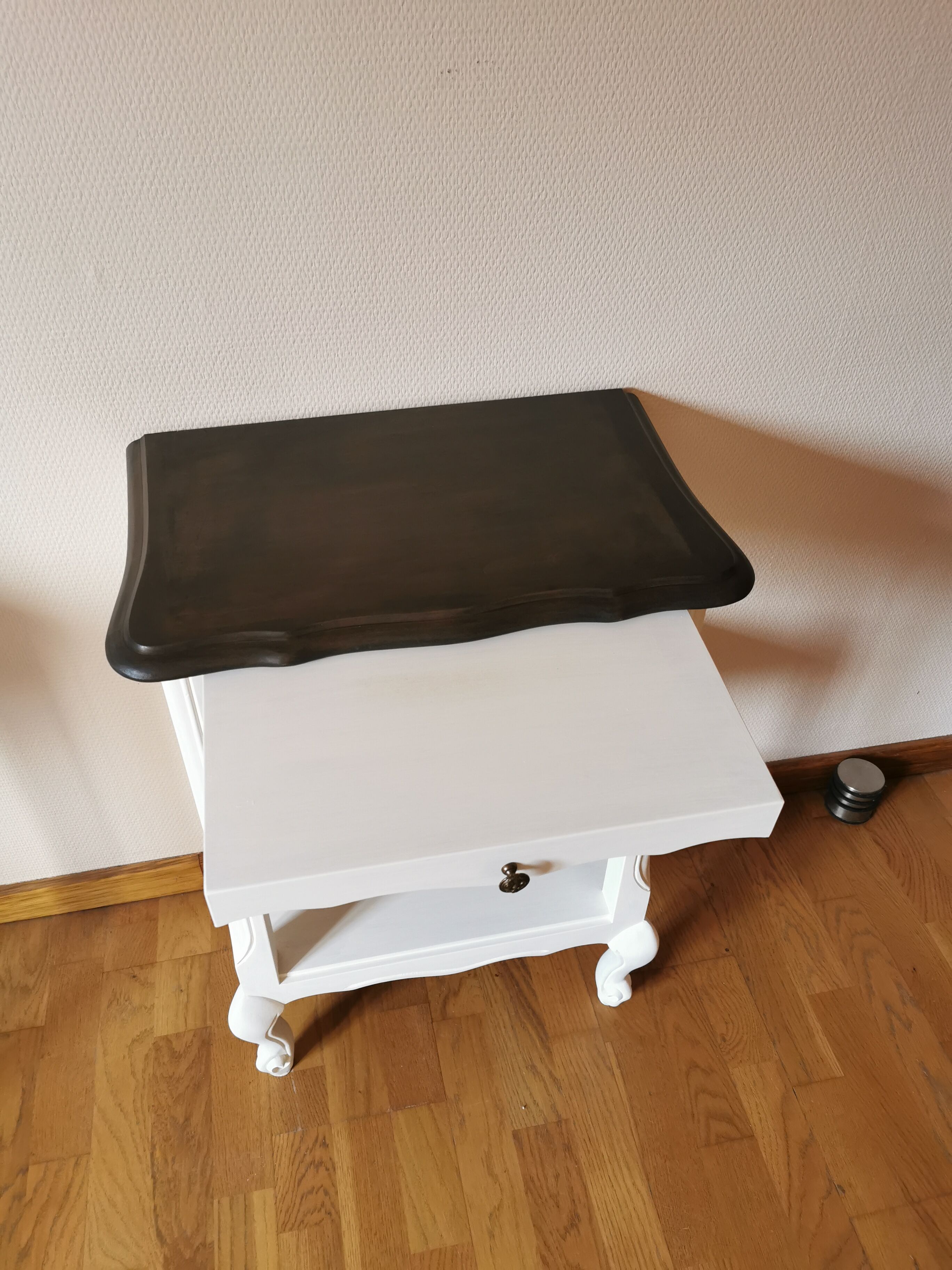 Restyled cherry pedestal table