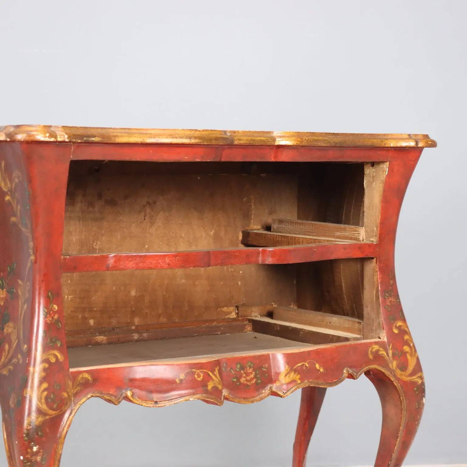 Commode ancienne style baroque vénitien Italie XIXe siècle