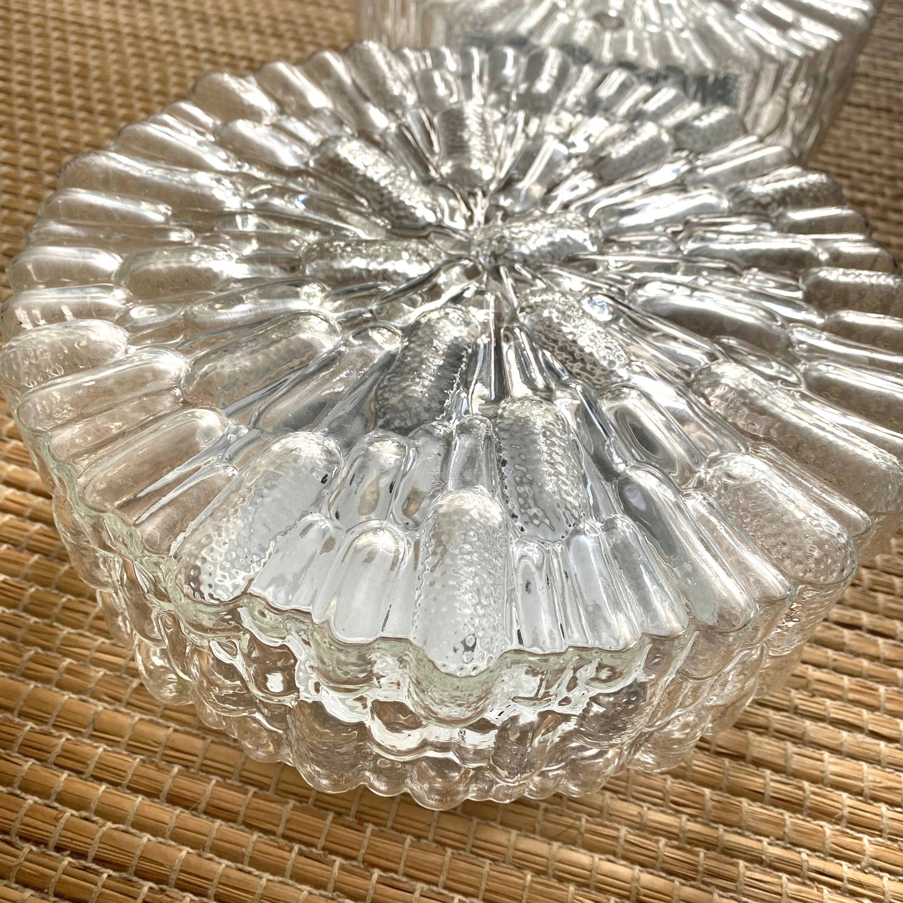 Vintage round glass ceiling lamps