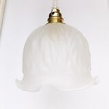 Vintage walkman lamp globe art deco satin molded glass