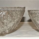 Two cuts cut in molded blown crystal