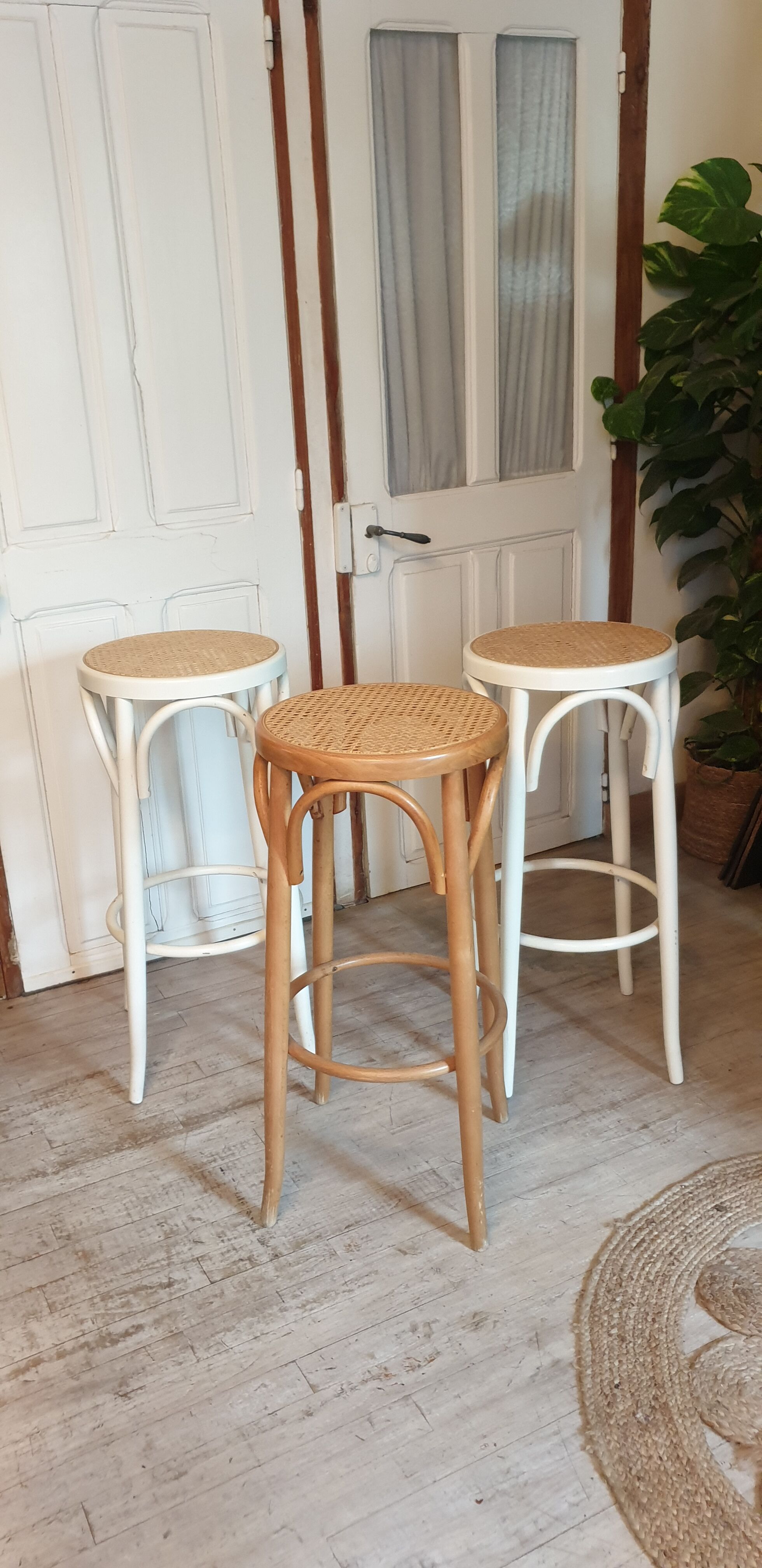 Trio of canned bar stools