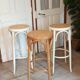 Trio de tabourets de bar cannés