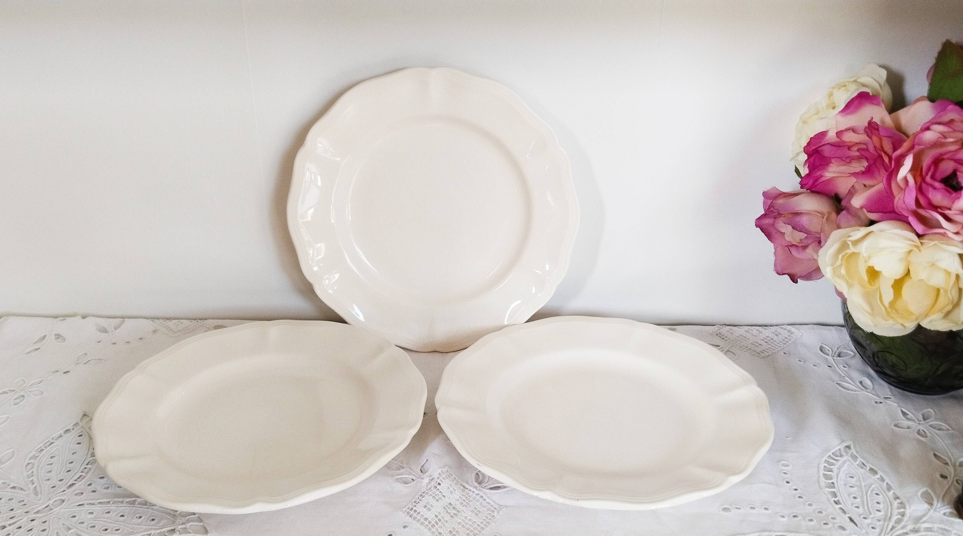 Dessert plates in Terre de Fer earthenware from Sarreguemines