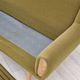 1970s, Danish 3-seater sofa, original very good condition, green furniture fabric, oak