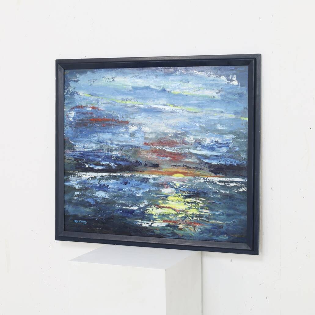 Painting by Dutch Artist Erik Koning, 1980s