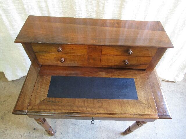 Old-tiered walnut desk