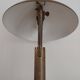 Italian Desk lamp  1950 brass and glass
