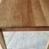Rustic farmhouse table in solid oak with antique patina finish 200 x 90