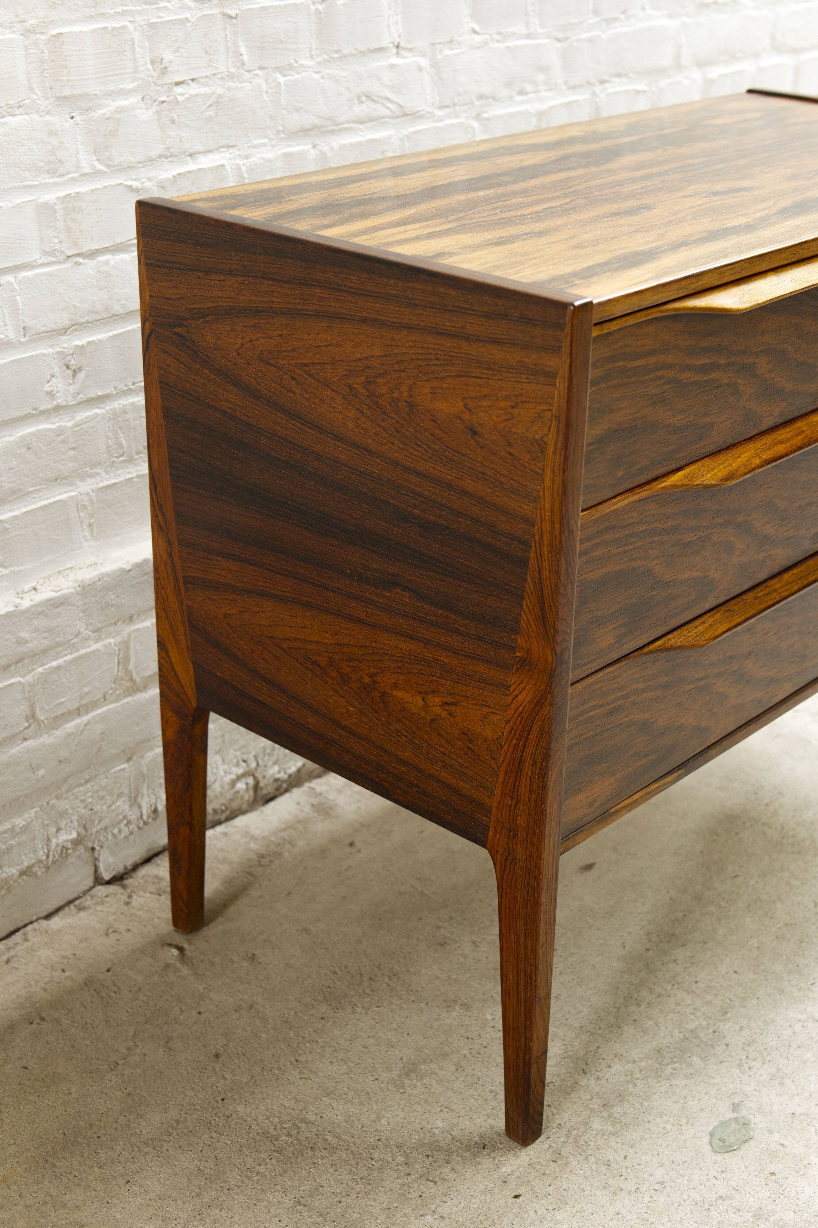 Rosewood chest of drawers, model 34, Kai Kristiansen by Aksel Kjersgaard, 1960s