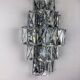 Kinkeldey XL 5-tier cut crystal wall sconce, Germany, 1970s