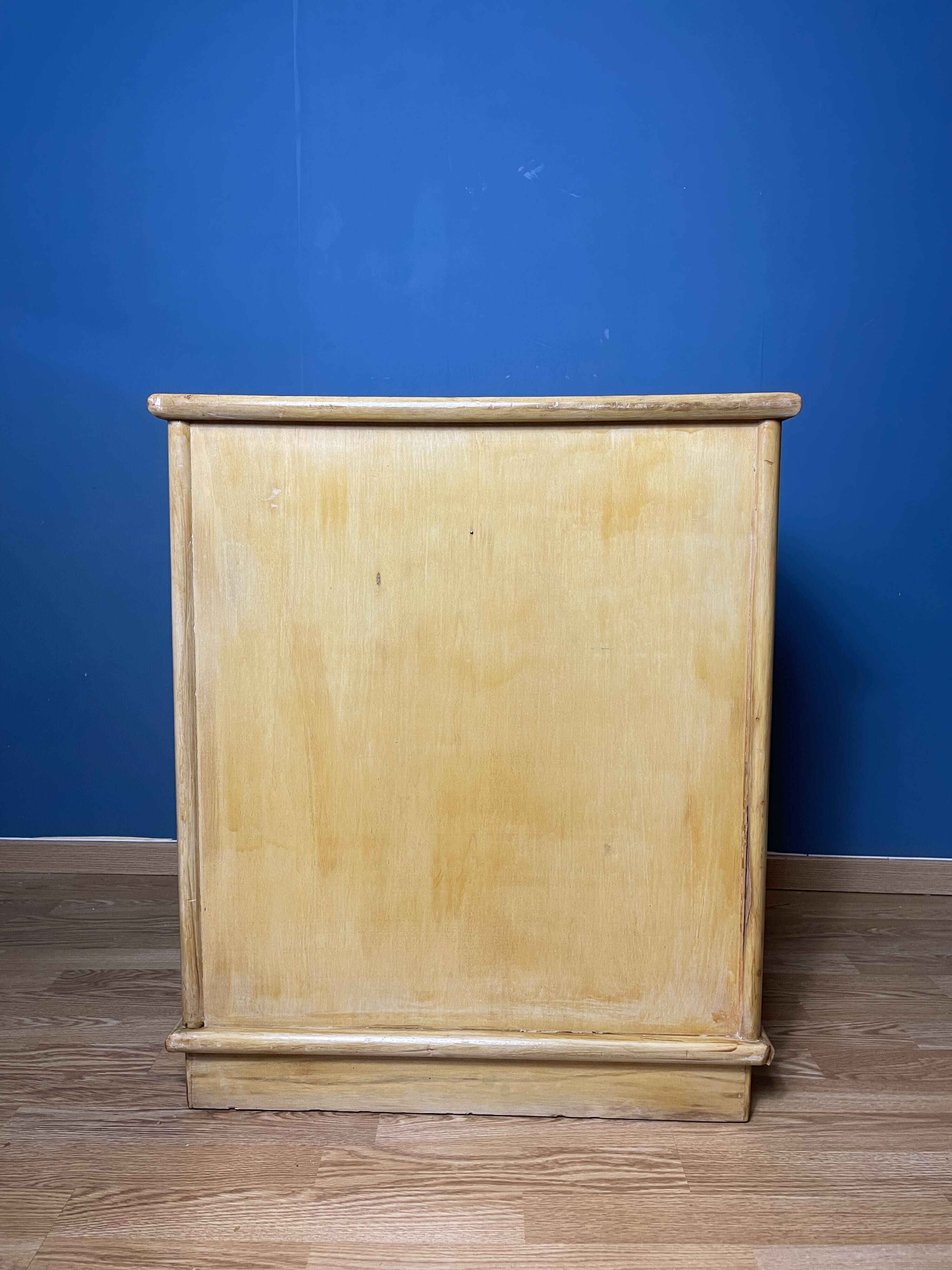 Vintage natural rattan chest of drawers