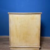 Commode vintage en rotin naturel