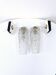 Pair of Vintage Molded Glass Metal Wall Sconces Signed Cervin Functional