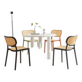 Beige chair with retro cane look