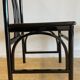 Set of 6 black lacquered and cane chairs by Montina s.p.a.