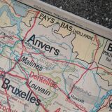 Old Vidal Lablache map: Belgium.