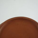 1950s Ceramic Vase with Brown & Black Drip Glaze